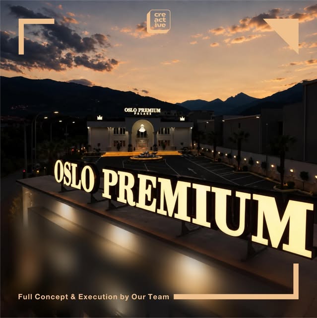 Illuminated 3D letters for Oslo Premium